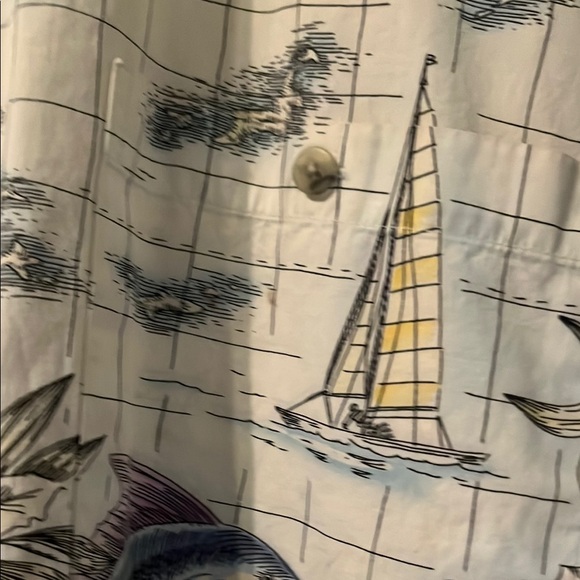 Campia Tropical Print Men's SS Shirt - Size M, 100% Cotton - Picture 2 of 6